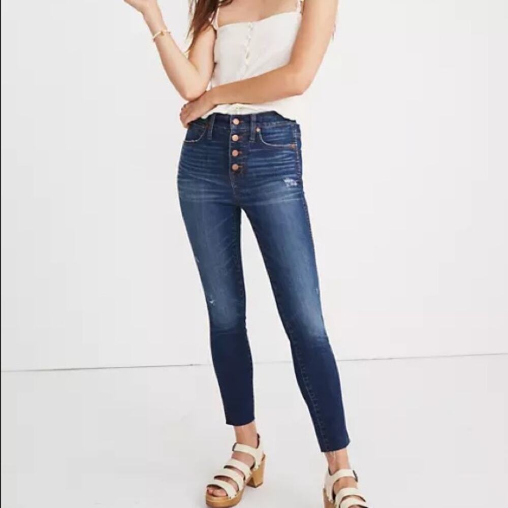 Madewell 10" High-Rise Skinny Crop.